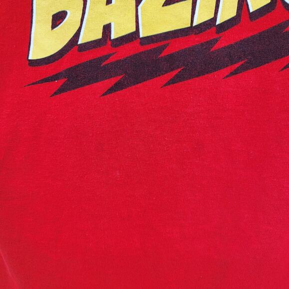 The Big Bang Theory Sheldon Cooper "Bazinga!" Red Multicolored T-Shirt Men's L - Picture 4 of 6